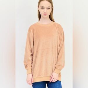 Aerie Velour Oversized Crewneck Sweatshirt